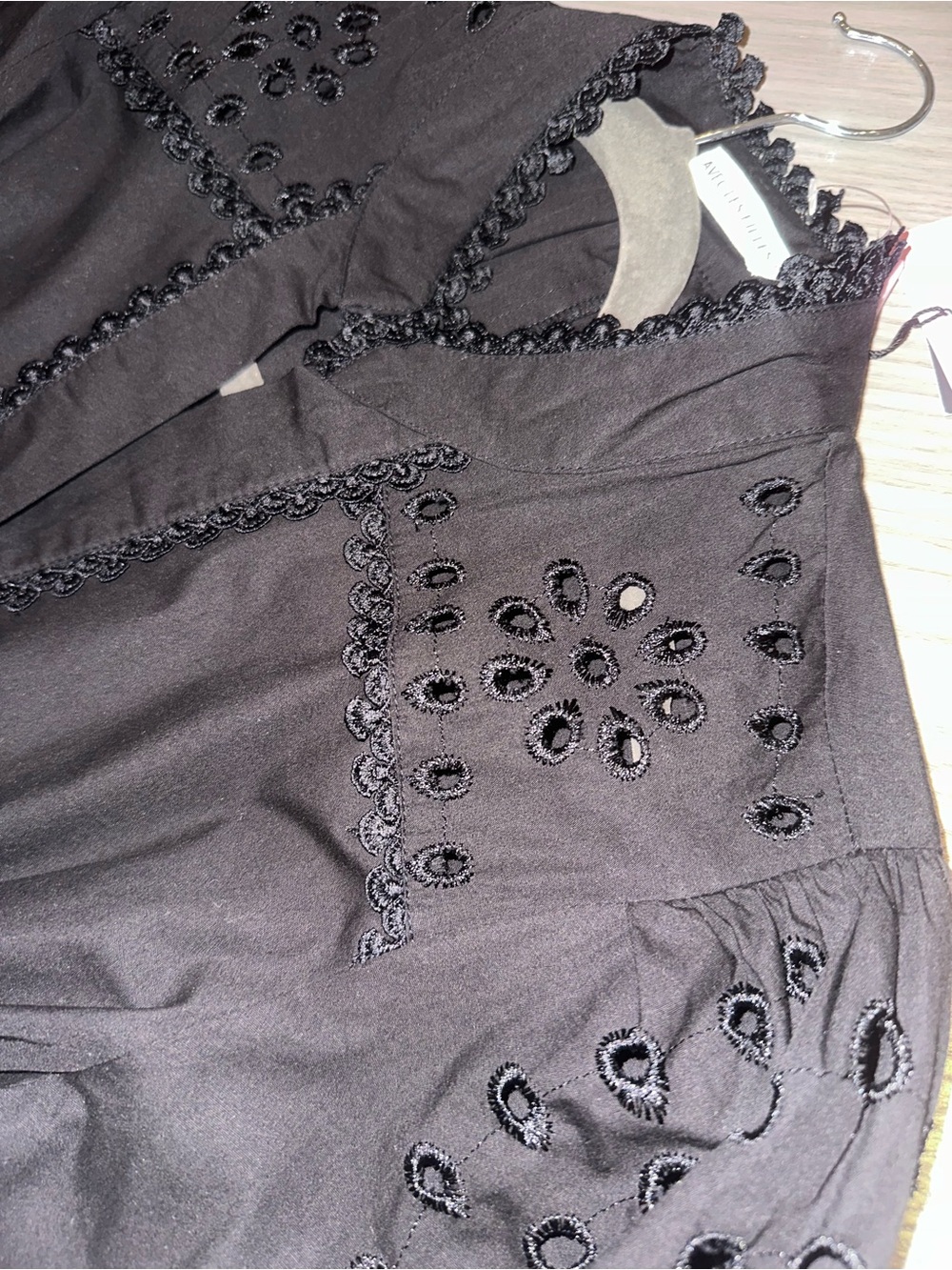 Avec Les Filles Eyelet Midi Dress with Waist Tie - Picture 7 of 9